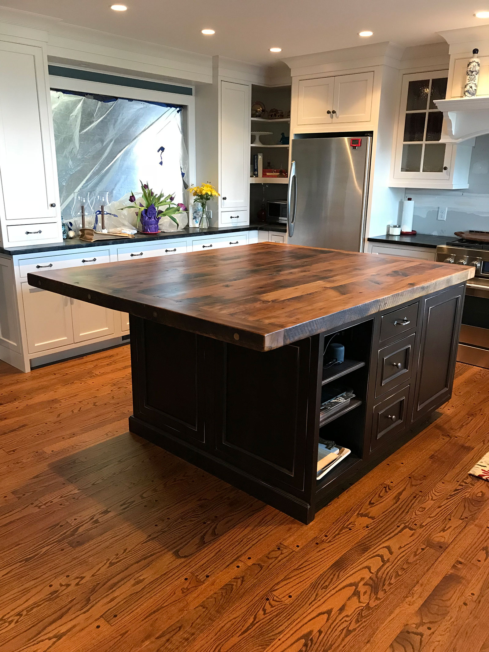  wood kitchen island table