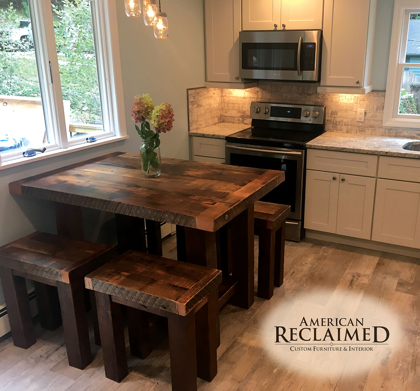 Kitchen Table Reclaimed Wood 3 